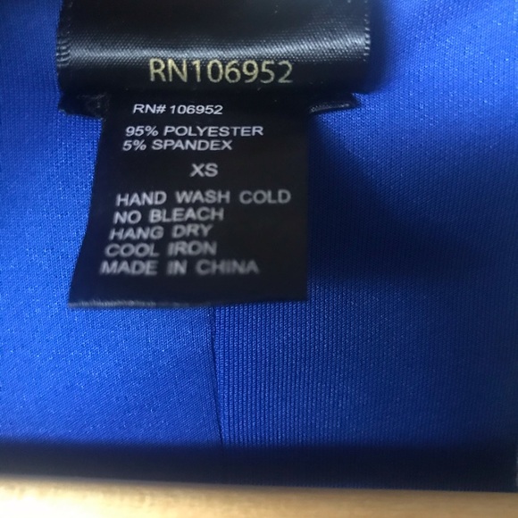 BLVD Colour Block Cut Out Mini Dress Blue Black - Picture 7 of 8